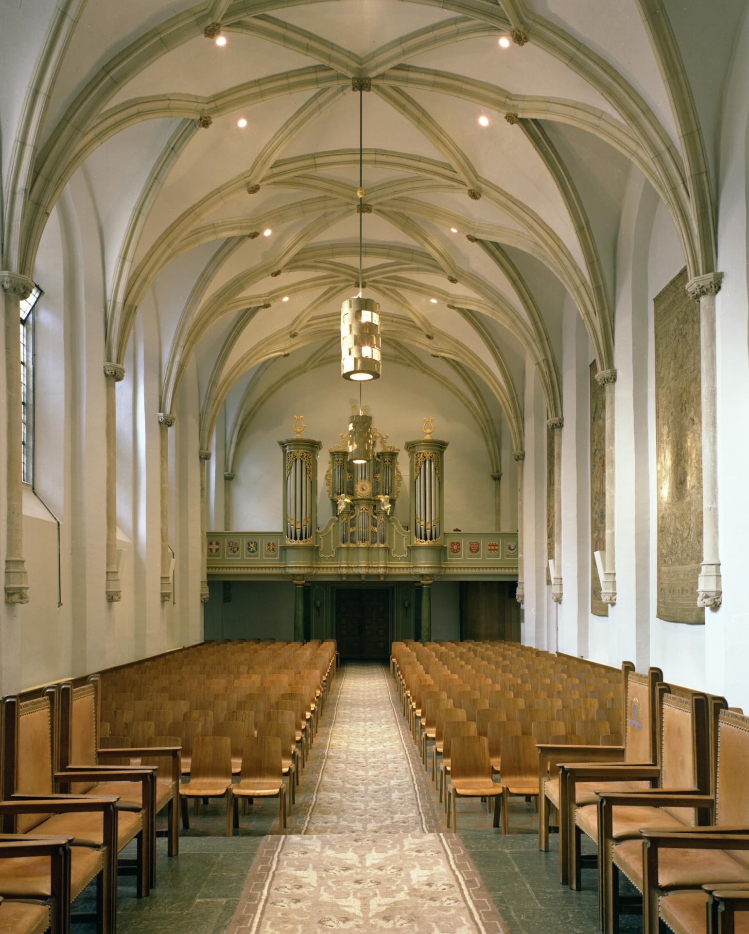 Het auditorium in 1978. Fotodienst GAU.