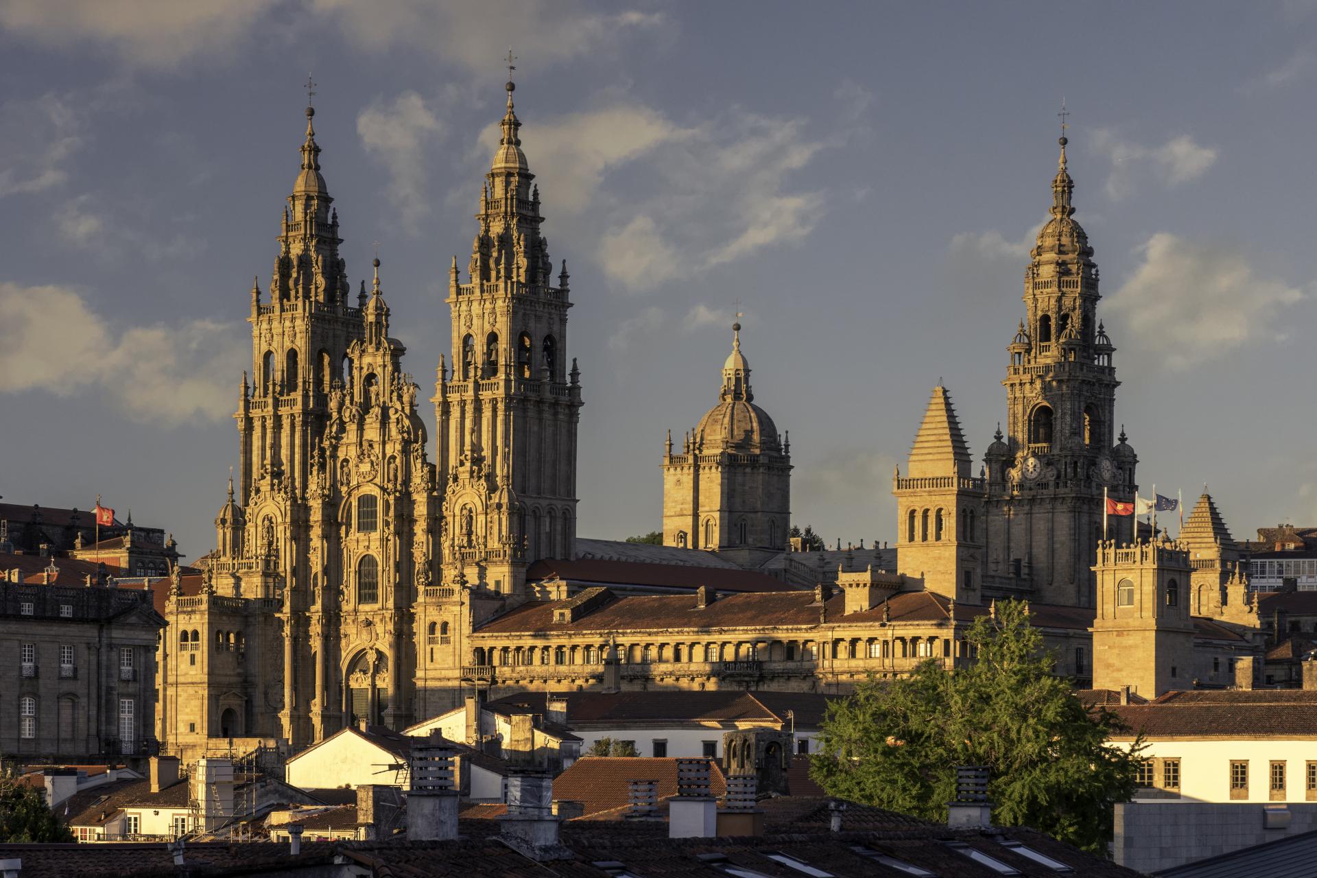 De kathedraal van Santiago de Compostela 