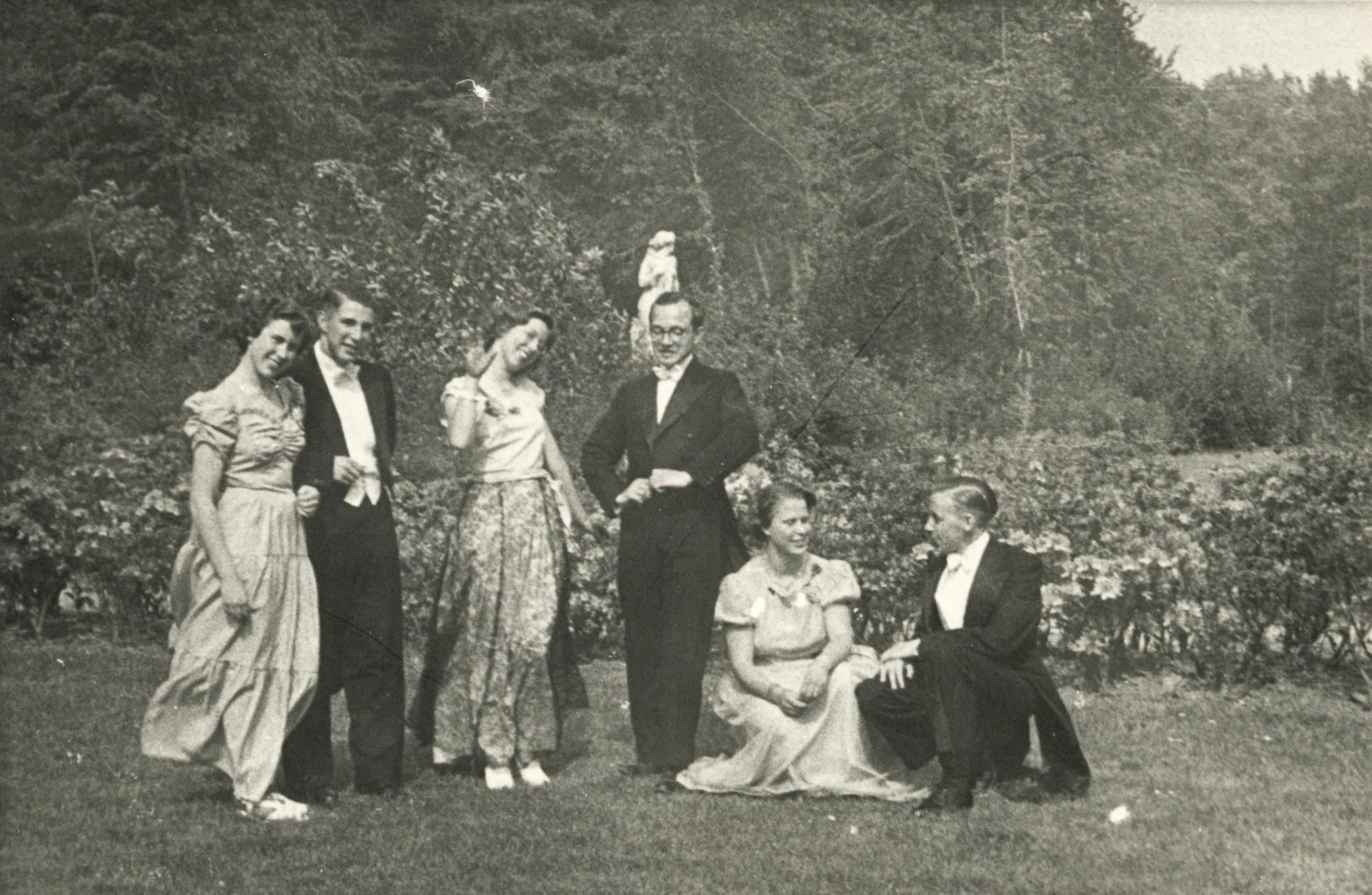 Leden op het gala van Veritas, begin jaren 50