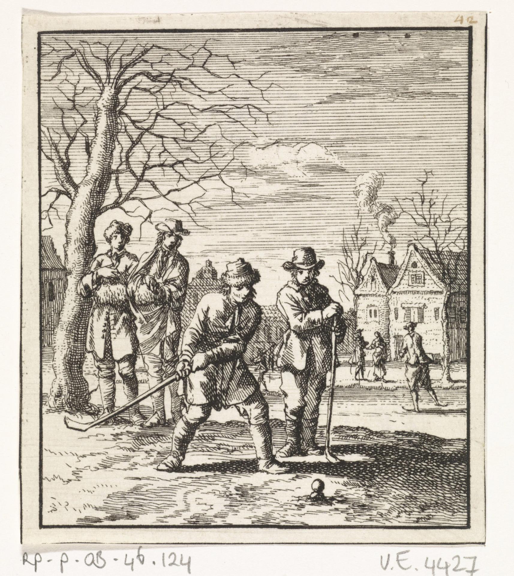 Jan Luyken, 1712. Kolfspelende jongens.